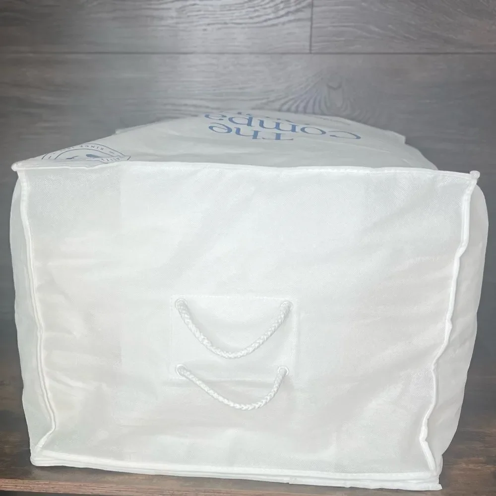 The Company Store Luxe Olympia Down Extra Warmth Comforter in White. Full Size.